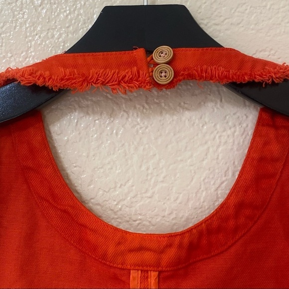 Free People We The Free Call On Me Dip-Dye Ombre 100% Cotton Denim Tank Top - Picture 10 of 16